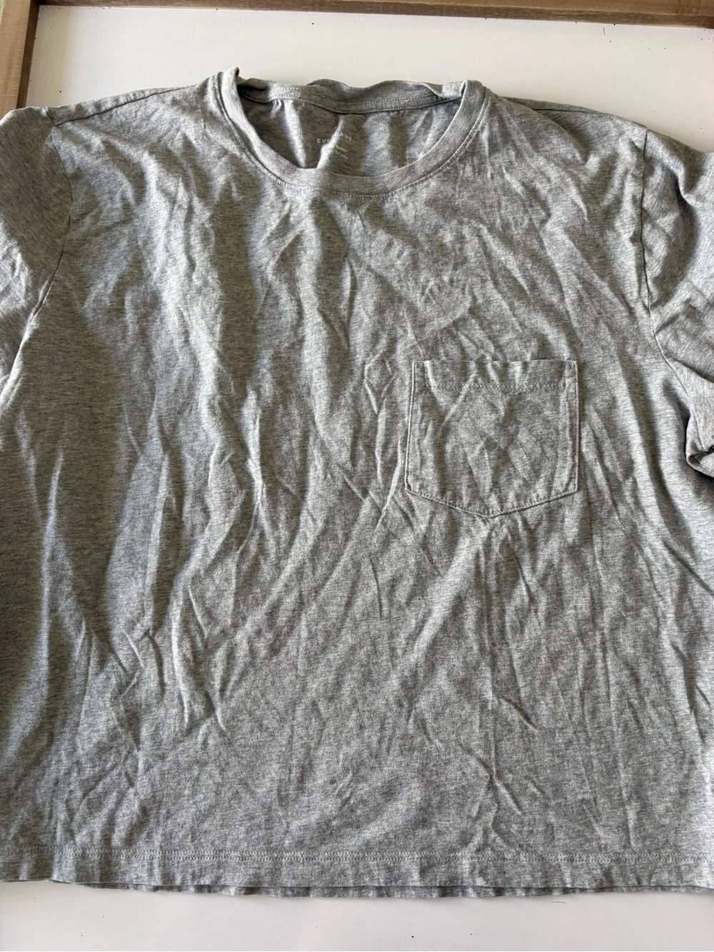 Everlane Boxy Pocket T-Shirt - Gray - Picture 3 of 7